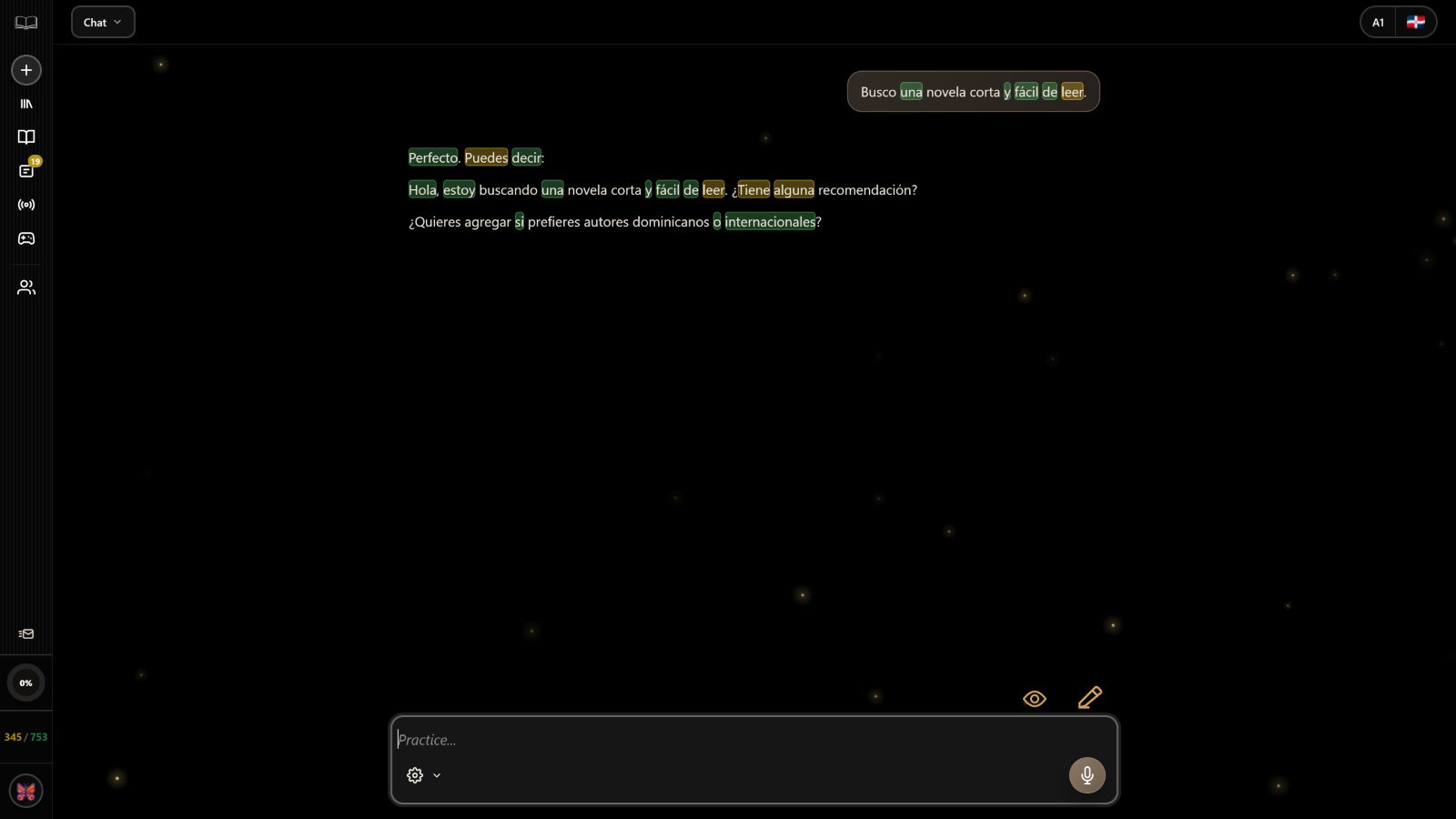 LingoUnify AI chat tutor conversation
